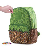 Volnočasový batoh Mine Craft zelený malý 17l